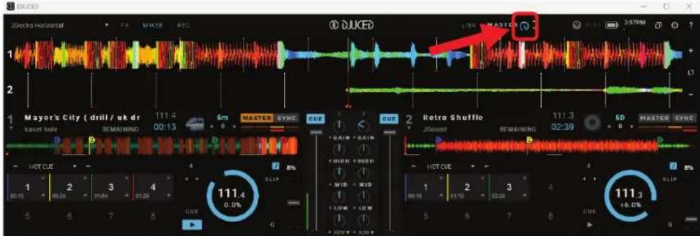 DJCKED Zidecks Horizontal FX MAKER RED DJCKED LINK MASTER 3:57PM 1 2 Mayor's City ( drill / uk dr 111.4 Sm MASTER SYNC CUE 1 CUE 2 Retro Shuffle 111.3 SD MASTER SYNC 00:13 0 0 REMAINING 02:39 REMAINING HOT CUE 1 2 3 4 111.4 0.0% 1 2 3 4 111.3 80.15 80.24 80.34 80.26 80.28 80.29 5 6 7 8 0 1 2 3 4 111.3 CUE 0.0% HOT CUE 1 2 3 4 111.3 80.15 80.24 80.26 80.28 80.29 5 6 7 8 0 1 2 3 4 111.3 CUE 0.0%