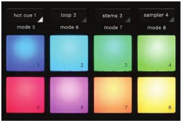 HERCULES DJControl Inpulse T7 - Pads en modi - 1