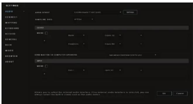 HERCULES DJControl Inpulse T7 - Audio ayarları: - 1