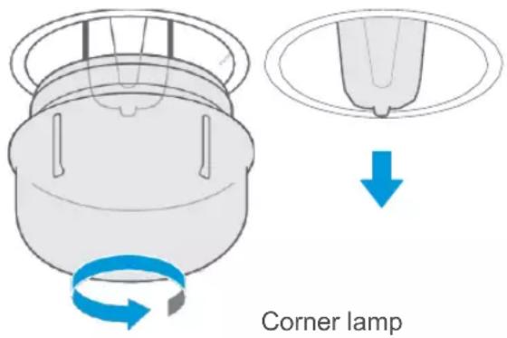 Corner lamp