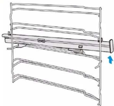 BLAUPUNKT 5B50P 8690 - Removing the telescopic rails - 1