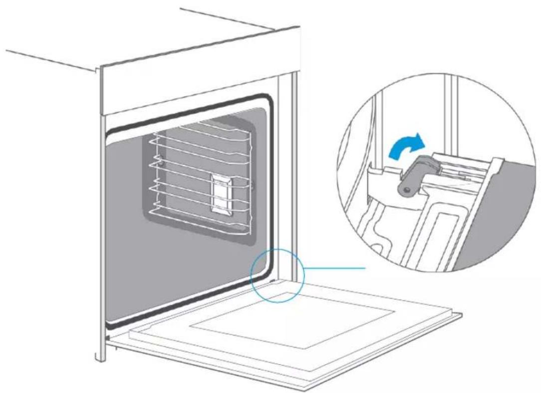 BLAUPUNKT 5B50P 8690 - Desmontaje de la puerta del aparato - 1