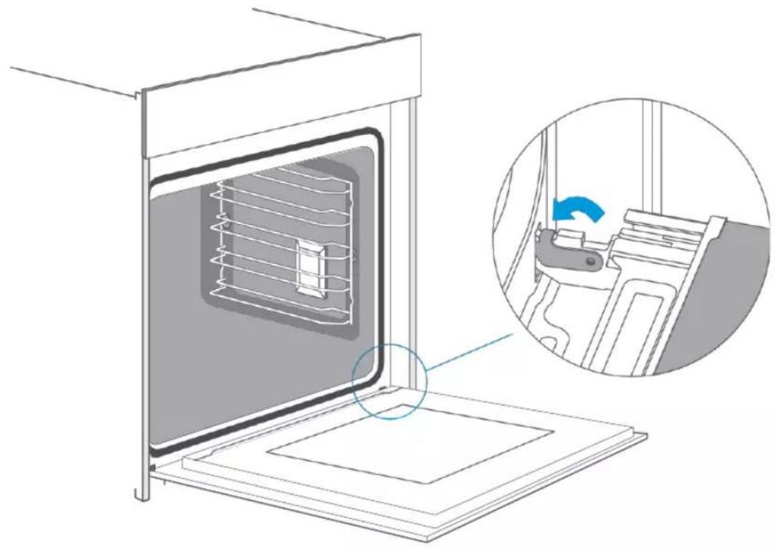 BLAUPUNKT 5B50P 8690 - Monte de nuevo la puerta del aparato siguiendo las instrucciones de desmontaje en orden inverso. - 1
