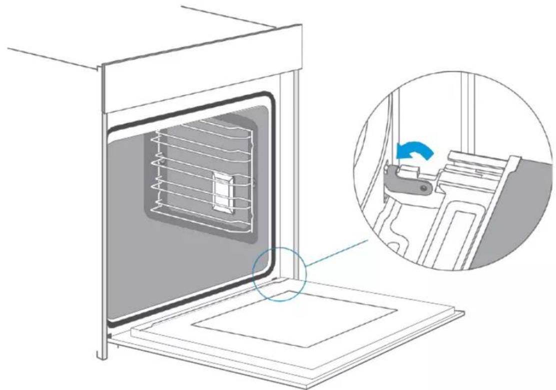 BLAUPUNKT 5B50P 8690 - Rimontare lo sportello nell'ordine inverso dello smontaggio. - 1