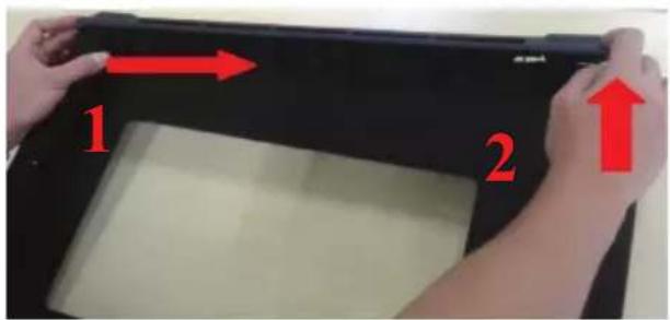 BLAUPUNKT 5B30N 0250 - Installation instruction of the door frame up cover and rotation bracket assembly - 13