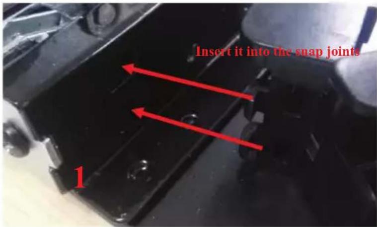 BLAUPUNKT 5B30N 0250 - Installation instruction of the door frame up cover and rotation bracket assembly - 17