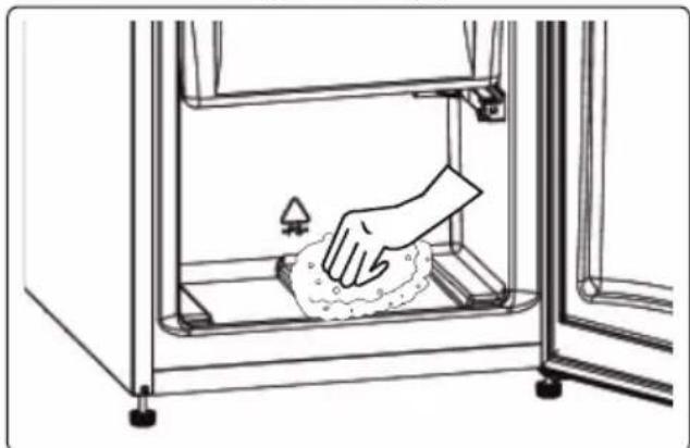 Glem Gas ARI1450 - Freezer defrosting process - 1