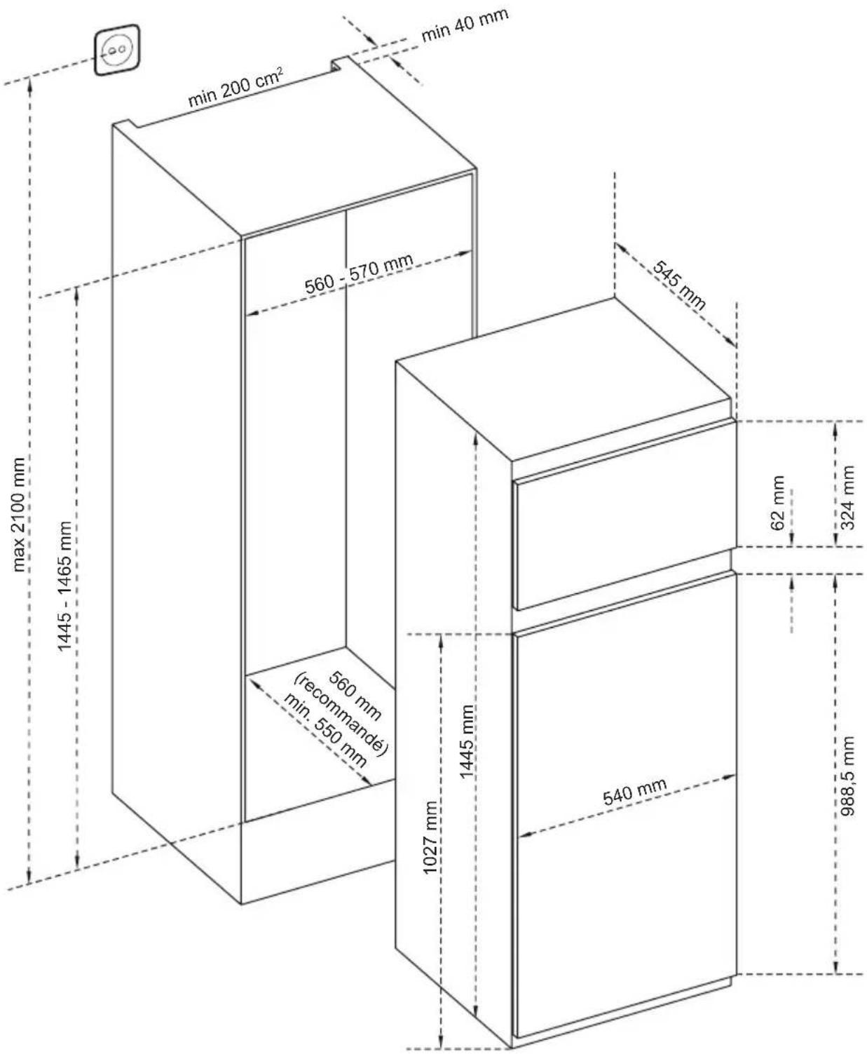 Glem Gas ARI1450 - Dimensions - 1