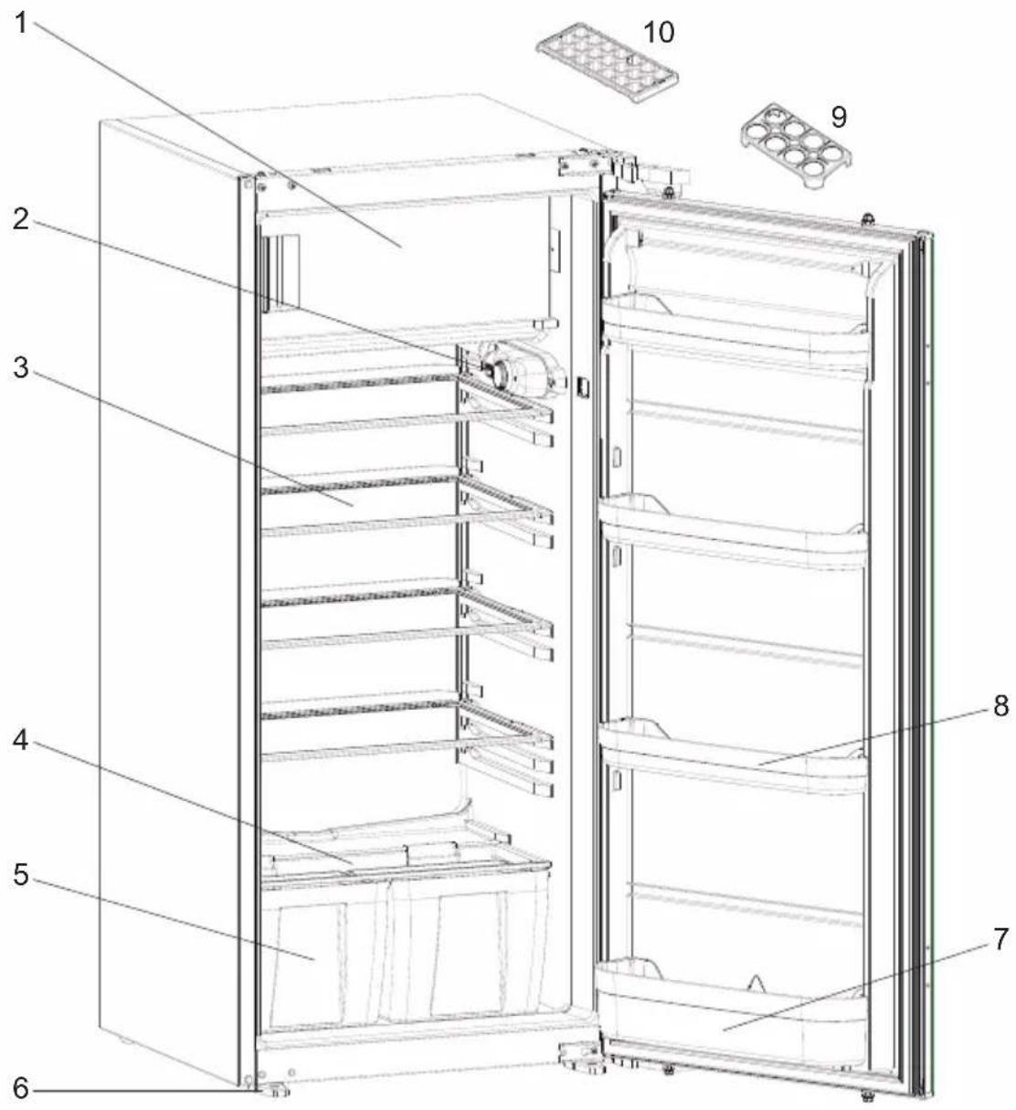 Glem Gas ARI122 - AS PARTES DO FRIGORÍFICO E SEUS COMPARTIMENTOS - 1