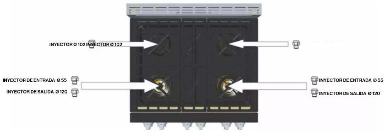 Glem Gas FR304GN - Placa de cocccion - cocina de 30" - 1