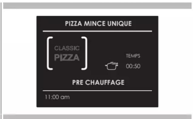 Glem Gas FOSP30S - Sélectionnez une recette « CLASSIC PIZZA » déjà configurée: - 2