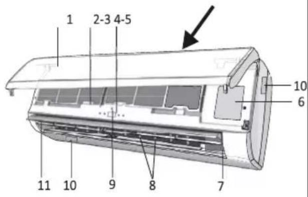 TCL Elite XA73 S24F2S1 - NOMS DES PIECES - 1