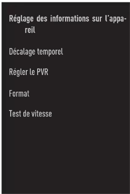 GRUNDIG 32GHH6500 - Paramètres d'enregistrement USB - 1