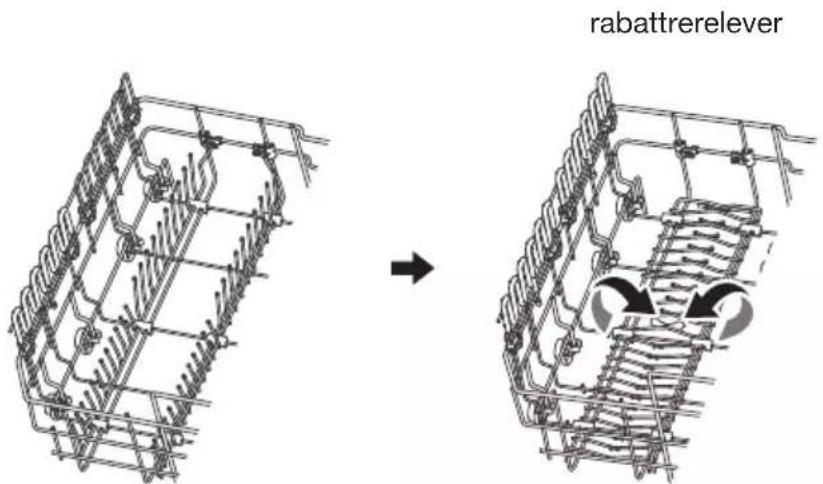 Pelgrim GVW350XL - Rabattre les supports du panier - 1