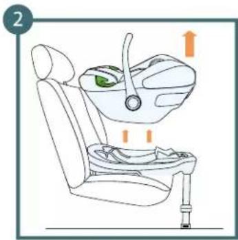 Kindercraft I-CARE i-Size - Montage du siège sur la base CARE FX ISOFIX - 2