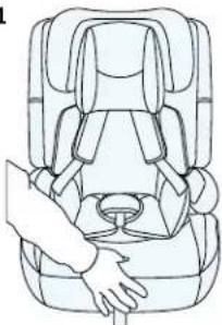 Kindercraft SAFETY FIX 2 i-Size - Mise en place de l'insert - 1