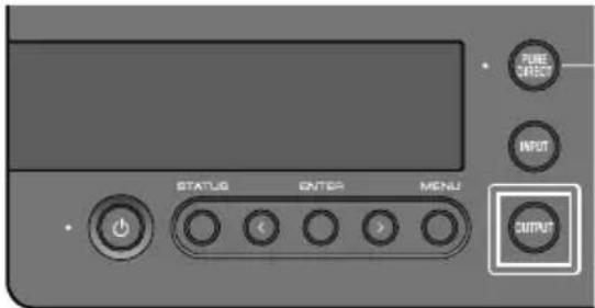 YAMAHA HA-L7A - Press the [OUTPUT] button on the operating panel to select the audio output destination. - 1