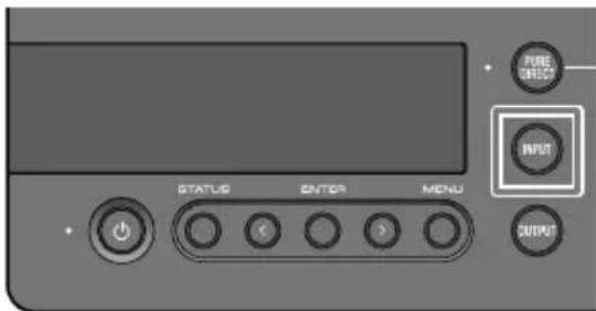 YAMAHA HA-L7A - Druk op de [INPUT]-knop op het bedieningspaneel om de audio-ingangsbron te selecteren. - 1
