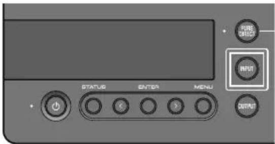 YAMAHA HA-L7A - Press the [INPUT] button on the operating panel to select the audio input source. - 1