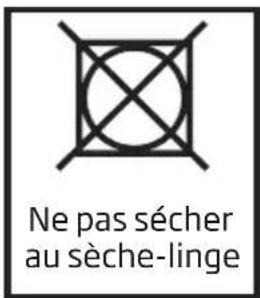 Ne pas sécher au sèche-linge