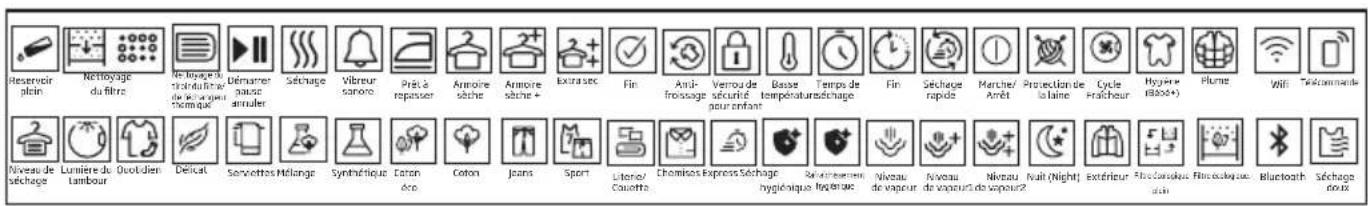 Reservoir plein Nettoyage du filtre Répapiere, strathéutriche de la vente de la vente Chamique Séchage Vibreur sanore Prés à repasser Armoire sâche Armoire sâche + Extrasec Fin Anti-froissage Vermou de sécurité pour enfant Basse température/séchage Temps de réchéance Fin Séchage rapide Marche/ Amêt Protection de la vente Cycle Fraîcheur Hygère (800+) Plume WiFi Telecommande Niveau de séchage Lumière de tambour Quotadien Déclat Serviettes Hélange Synétique Eton d'oe Coton Jeans Sport Literier/Couette Chemiques Express Séchage hygiénique légenses Niveau de vapeur Niveau de vapeur de vapeur? Niveau de vapeur de vapeur? Niveau de vapeur de vapeur? Niveau de vapeur de vapeur? Niveau de vapeur de vapeur? Niveau de vapeur de vapeur? Niveau de vapeur de vapeur? Niveau de vapeur de vapeur? Niveau de vapeur de vapeur? Niveau de vapeur de vapeur? Niveau de vapeur de vapeur? Niveau de vapeur de vapeur? Bluetooth Séchage doux
