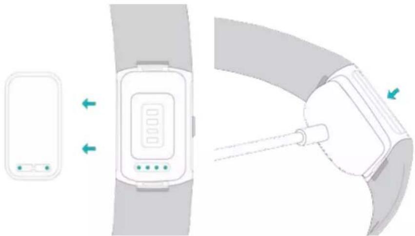 FITBIT Charge 6 - Pour charger votre Charge 6 : - 1