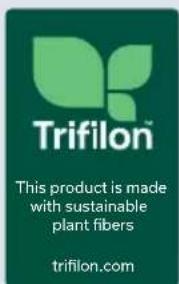 Trifilon This product is made with sustainable plant fibers trifilon.com