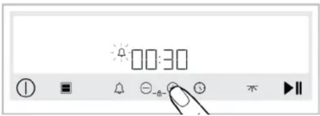BEKO BBVM17400BPS - Einstellung des Alarms - 3
