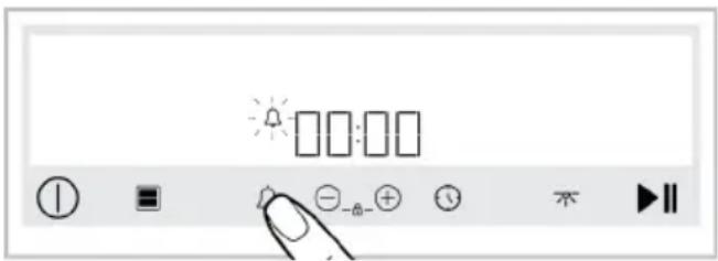 BEKO BBVM17400BPS - Einstellung des Alarms - 2