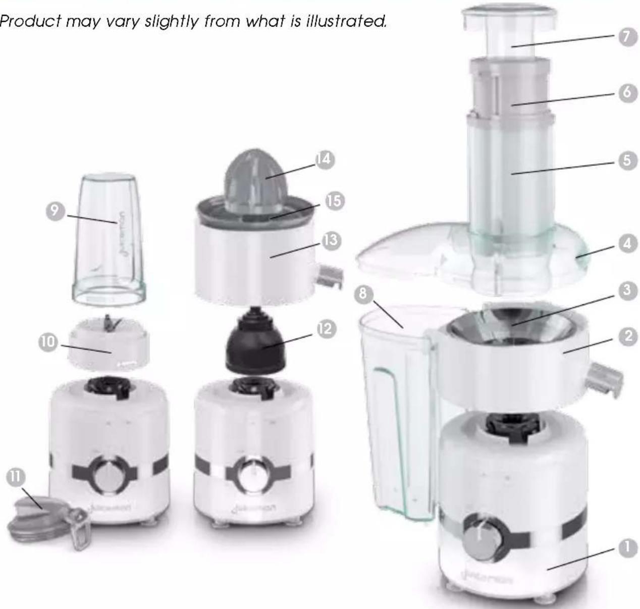 JUICEMAN JM3000C - Juice and blend with the convenience of one appliance! - 1