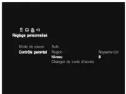 SONY SCPH-10171 - Sélectionnez "Région" à l'aide des touches directionnelles et appuyez sur la touche ×. - 4