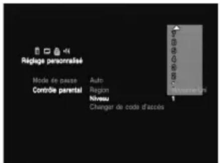 SONY SCPH-10171 - Sélectionnez "Région" à l'aide des touches directionnelles et appuyez sur la touche ×. - 3