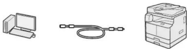 CANON imageRUNNER 2206iF - Connecting via a USB cable - 1