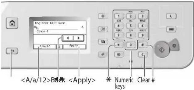 CANON imageRUNNER 2206iF - Navigating the Menu and Text Input Method - 1