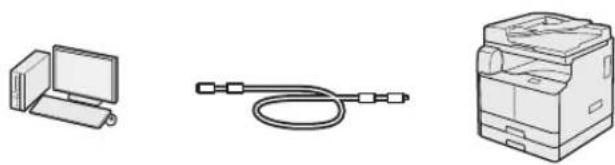 CANON imageRUNNER 2206iF - Herstellen einer Verbindung über USB-Kabel - 1