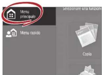 CANON imageRUNNER ADVANCE C256i II - Accesso al menu principale - 1
