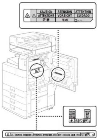 CANON imageRUNNER ADVANCE 4545i III - Consignes de sécurité du laser - 2