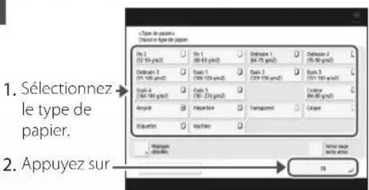 CANON imageRUNNER ADVANCE 4545i III - Si le réglage de format ou de type de papier ne correspond pas au papier chargé. - 3