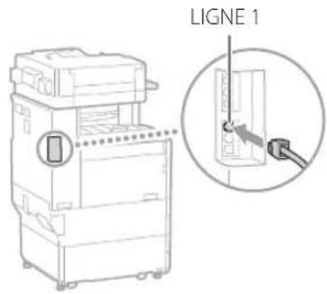 CANON imageRUNNER ADVANCE 4545i III - Si vous n'entendez aucun signal sonore (tonalité de numérotation) - 1