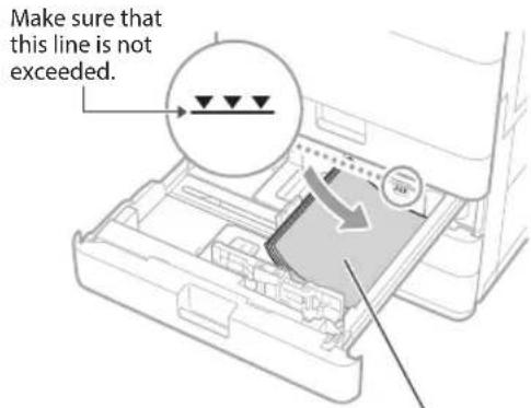 CANON imageRUNNER ADVANCE 4545i III - Loading Paper in the Paper Drawer - 3