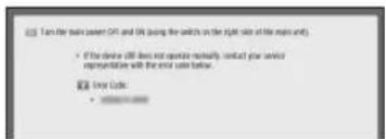CANON imageRUNNER ADVANCE 4545i III - If the "Contact your service representative" Message Is Displayed - 1