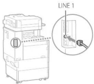 CANON imageRUNNER ADVANCE 4545i III - If no beep (dial tone) is heard - 1