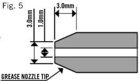 Fig. 5 3.0mm 1.0mm 3.0mm GREASE NOZZLE TIP