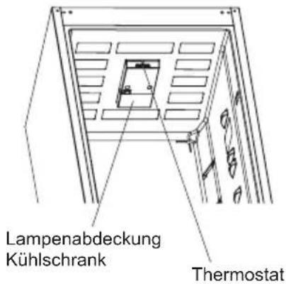 Lampenabdeckung Kühlschrank Thermostat