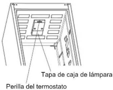 Tapa de caja de lámpara Perilla del termostato