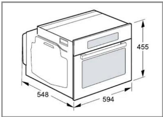 BOSCH CDG914XB1 - Dimensions de l'appareil - 1