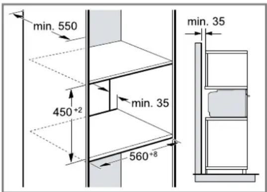 BOSCH CDG914XB1 - Installation dans un meuble haut - 1