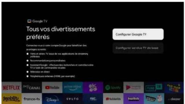 CONTINENTAL EDISON CELED40SGFHD23B6 - Sélection de la configuration TV - 1
