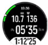 SUUNTO Race - Utilisation de la FC, de l'allure ou des zones de puissance pendant l'exercice - 1