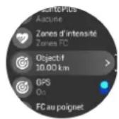 SUUNTO Race - Utilisation des objectifs pendant l'exercice - 1